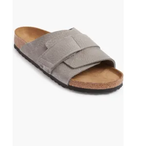 Birkenstock Men Kyoto Desert Slide Sandals in Whale Gray various