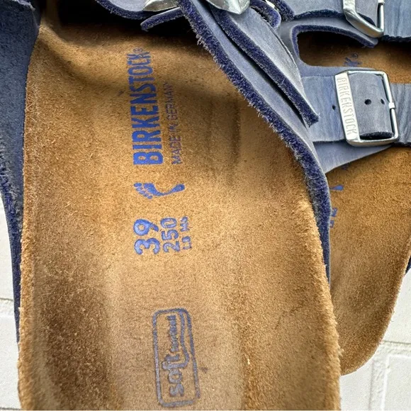Birkenstock Men's Blue Sandals Size 39