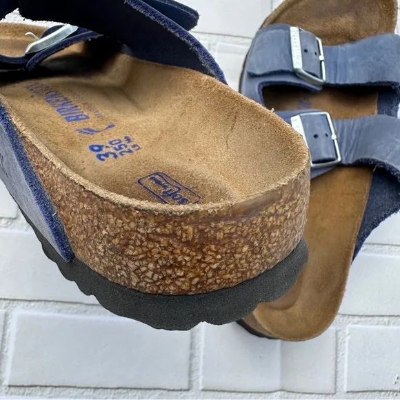 Birkenstock Men's Blue Sandals Size 39