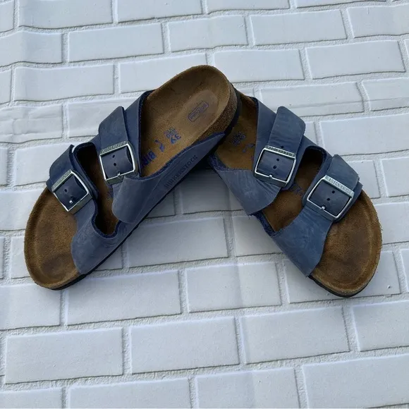 Birkenstock Men's Blue Sandals Size 39