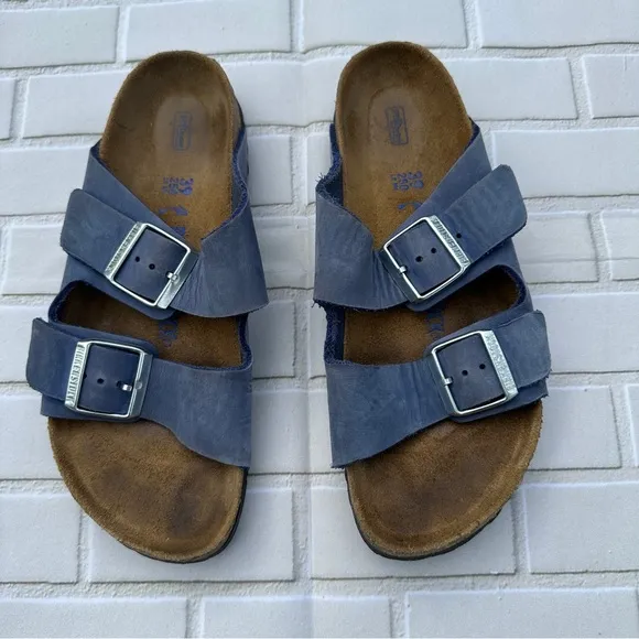 Birkenstock Men's Blue Sandals Size 39