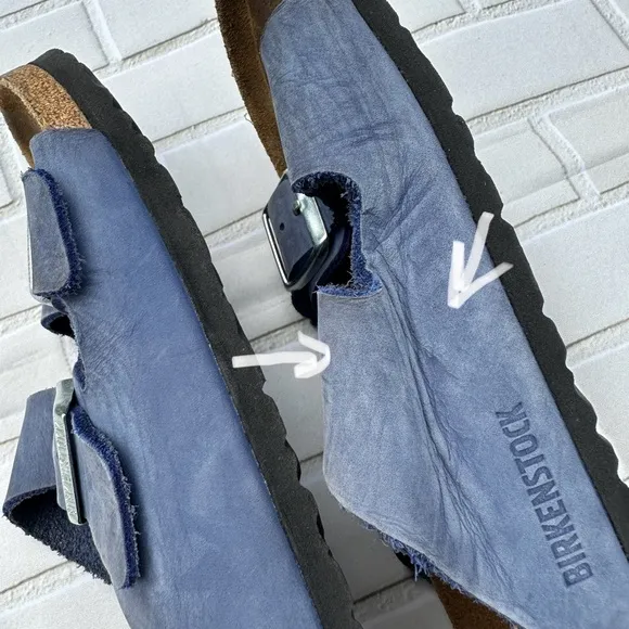 Birkenstock Men's Blue Sandals Size 39