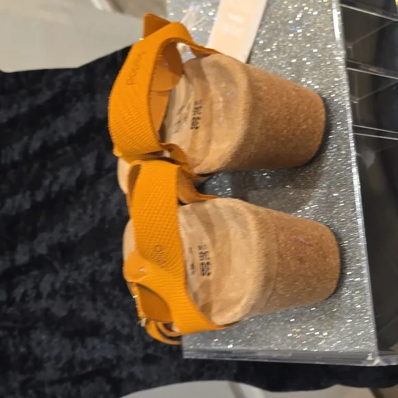Birkenstock Papillio Soley Nubuck Leather Sandals- Apricot