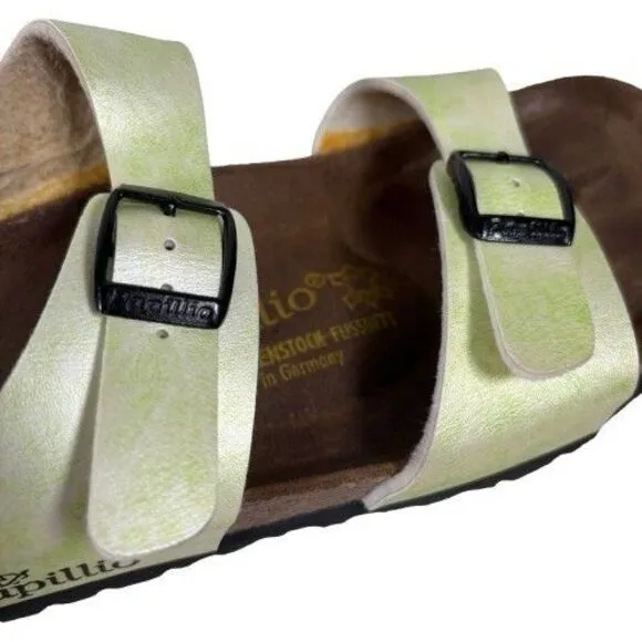 Birkenstock Papillio Sydney Light Lime Women’s Strappy Sandals Size US 8 EU 39