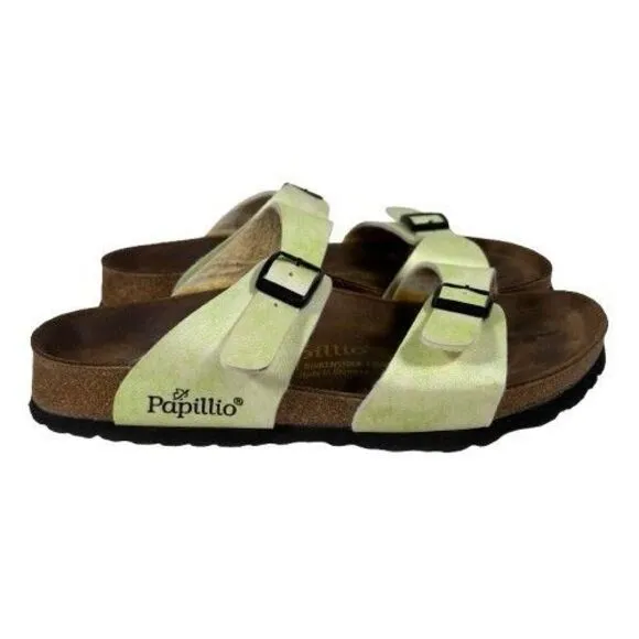 Birkenstock Papillio Sydney Light Lime Women’s Strappy Sandals Size US 8 EU 39