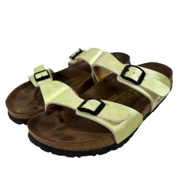 Birkenstock Papillio Sydney Light Lime Women’s Strappy Sandals Size US 8 EU 39