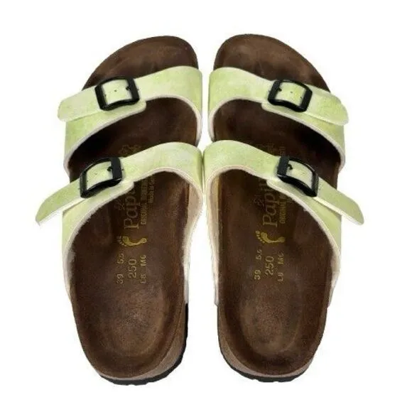 Birkenstock Papillio Sydney Light Lime Women’s Strappy Sandals Size US 8 EU 39