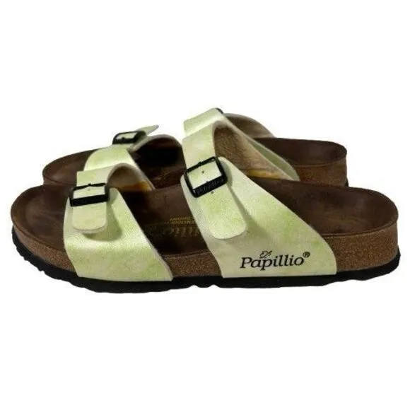 Birkenstock Papillio Sydney Light Lime Women’s Strappy Sandals Size US 8 EU 39