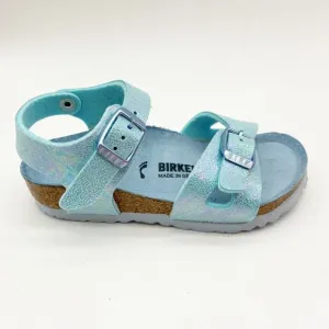 Birkenstock Rios Kids Reflection Blue Strappy Sandals Narrow Fit