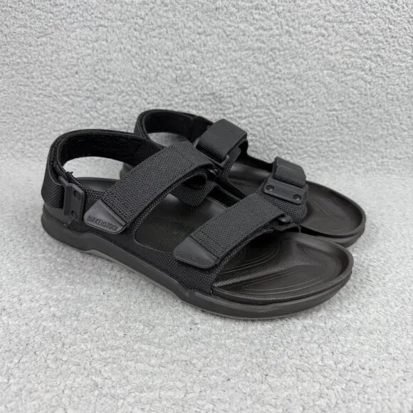 Birkenstock Sandals Mens 9 / EU 42 Shoes Futura Black Tatacoa Birko-Flor Strappy