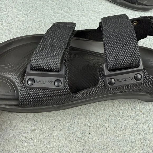 Birkenstock Sandals Mens 9 / EU 42 Shoes Futura Black Tatacoa Birko-Flor Strappy