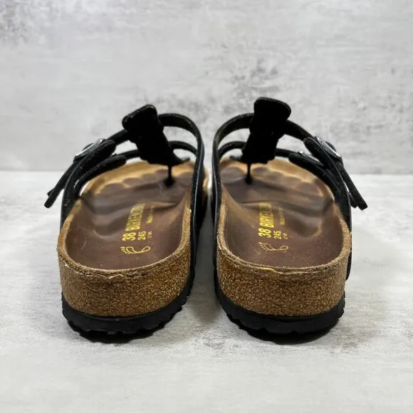 Birkenstock Sparta Leather Strappy Sandals - Women's Size EU 38 / US 7 - Blue