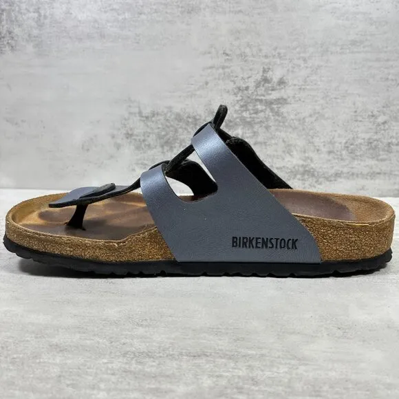 Birkenstock Sparta Leather Strappy Sandals - Women's Size EU 38 / US 7 - Blue
