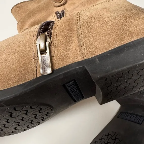 Birkenstock Tan Suede Ankle Boots