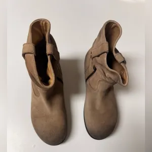 Birkenstock Tan Suede Ankle Boots