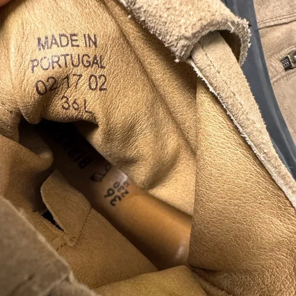 Birkenstock Tan Suede Ankle Boots