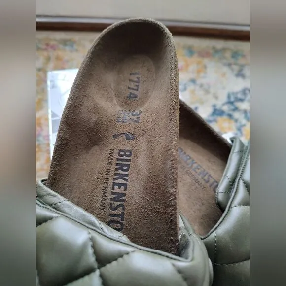 Birkenstock Women's 1774 Sylt Olive Sandals. NIB Size 6N.