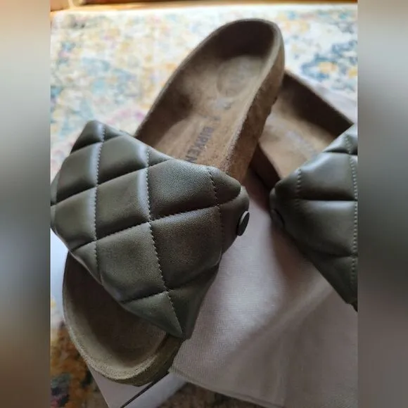Birkenstock Women's 1774 Sylt Olive Sandals. NIB Size 6N.