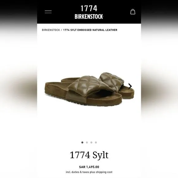Birkenstock Women's 1774 Sylt Olive Sandals. NIB Size 6N.