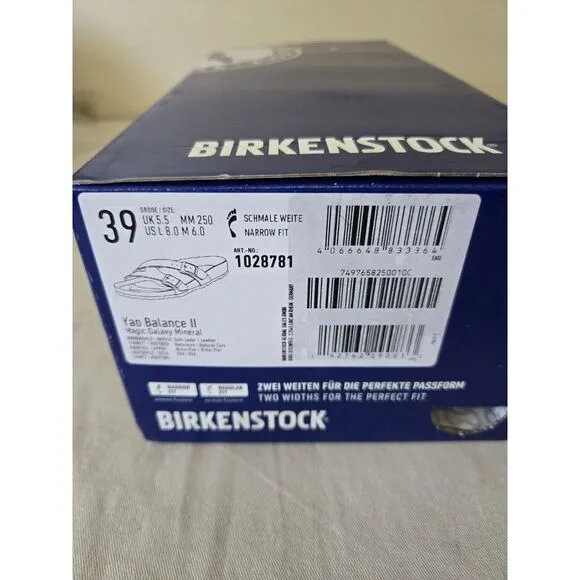 Birkenstock Yao Balance II Magic Balance Mineral 39/8-8 5‎ US