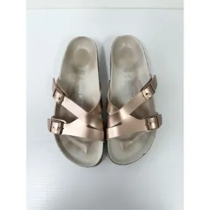 Birkenstock Yao Balance Rose Gold Copper Strappy Lux Sandals 39 W8 M6