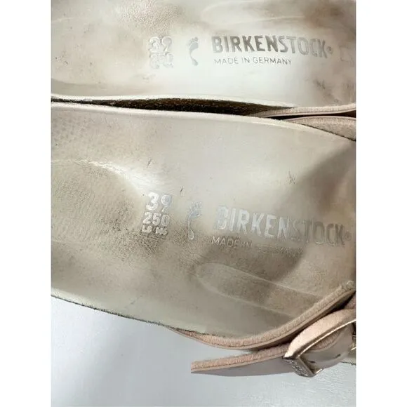 Birkenstock Yao Balance Rose Gold Copper Strappy Lux Sandals 39 W8 M6