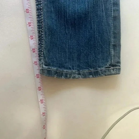 BKE Jeans Mens 27S Boys 16 Asher Faded Distressed Medium Wash Stretch Blue Denim