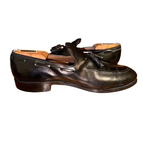 Black Allen Edmonds Saratoga Made in USA Tassel Loafers Size 9.5