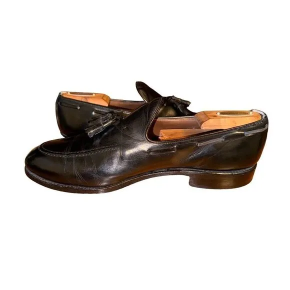 Black Allen Edmonds Saratoga Made in USA Tassel Loafers Size 9.5