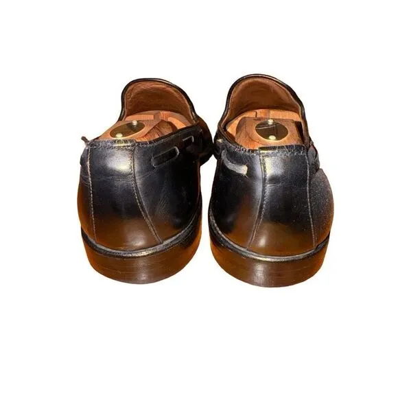 Black Allen Edmonds Saratoga Made in USA Tassel Loafers Size 9.5