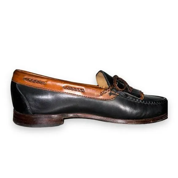 Black Allen Edmonds Woodstock Tassel Loafers Size 10.5