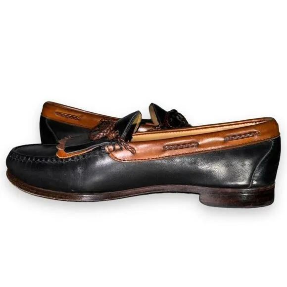 Black Allen Edmonds Woodstock Tassel Loafers Size 10.5