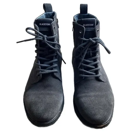 BLACKSTONE QM23 SUEDE LEATHER ZIPPER HIGH BOOTS