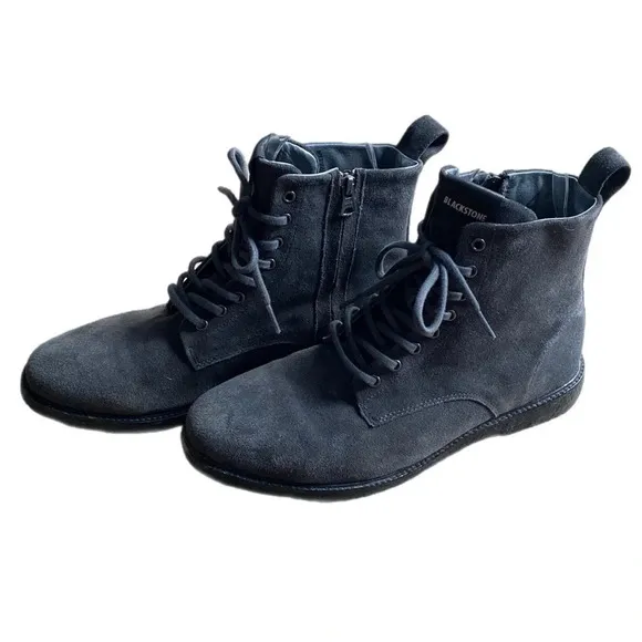 BLACKSTONE QM23 SUEDE LEATHER ZIPPER HIGH BOOTS