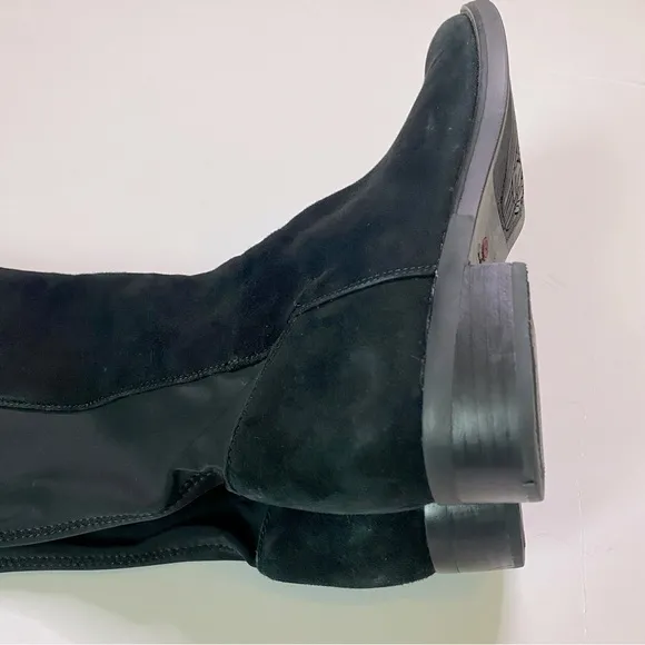 Blondo Black Knee High Waterproof Suede Boots With Stretchy Calf | Size 8M
