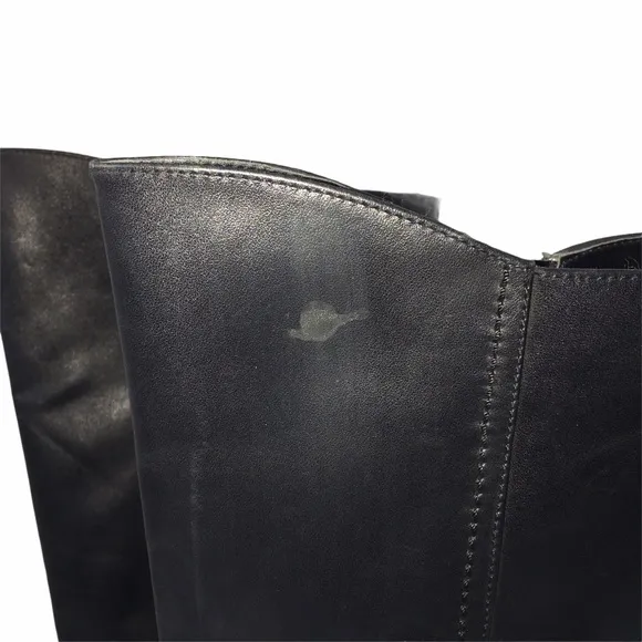 BLONDO Black Leather Vamp Waterproof Riding Boots Sz 7.5