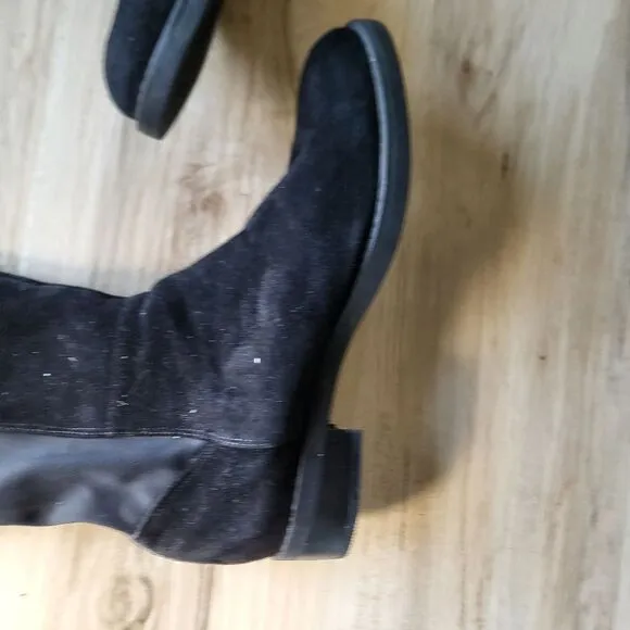 Blondo Ethos Over the Knee Waterproof Boots Size 7M Black Suede