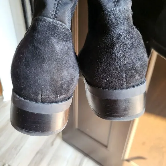 Blondo Ethos Over the Knee Waterproof Boots Size 7M Black Suede