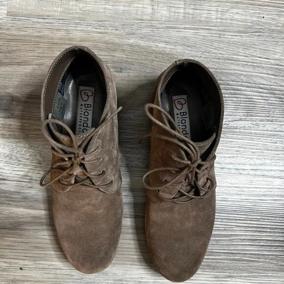 Blondo Rayann Suede Lace Up Desert Boots size 7