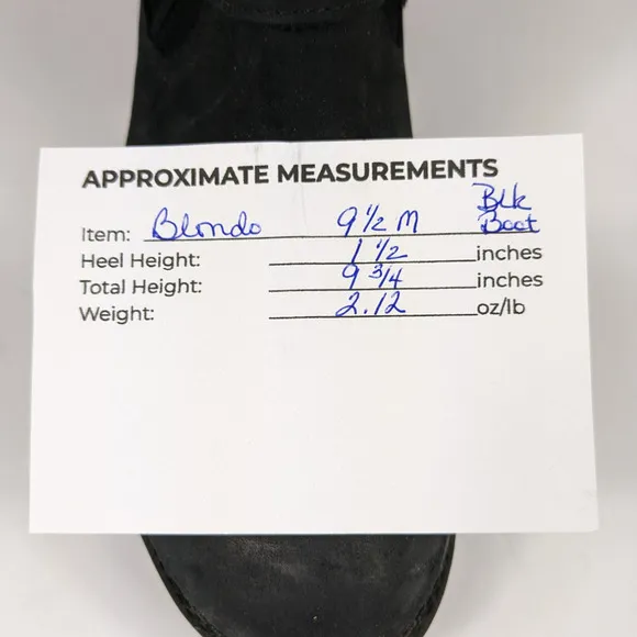 Blondo Tula Boots 9.5 Black Leather Water Resistant Buckles Biker Moto Shoes