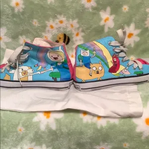 Blue and Pink Adventure Time Sneakers