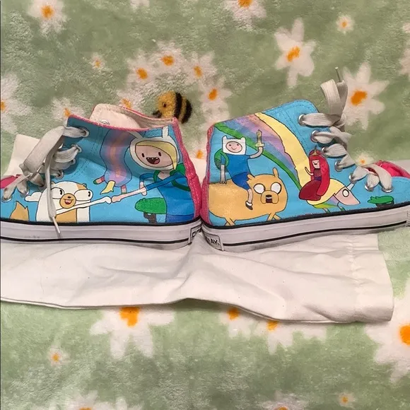 Blue and Pink Adventure Time Sneakers