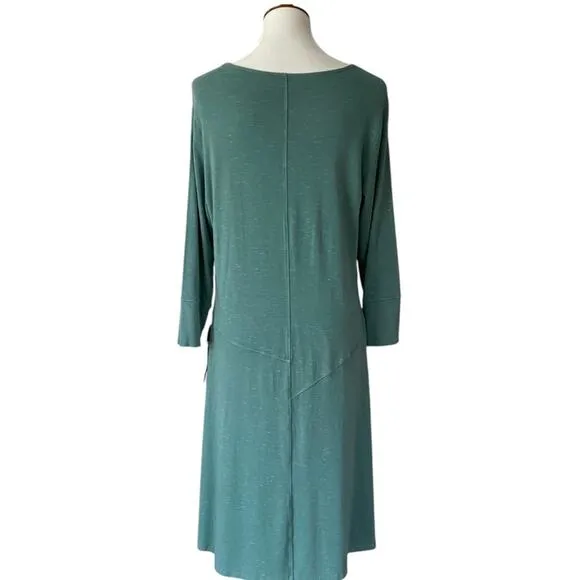 Blue Canoe Dress XL Organic Puzzle Fleck Extra Large Stretch Boho Minimalist