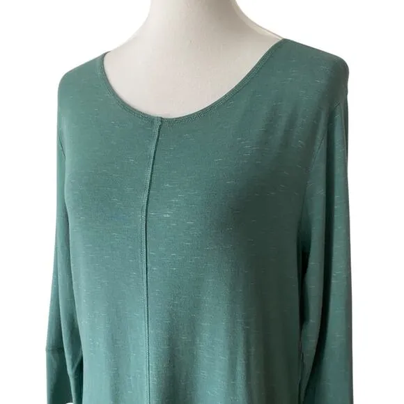 Blue Canoe Dress XL Organic Puzzle Fleck Extra Large Stretch Boho Minimalist