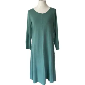 Blue Canoe Dress XL Organic Puzzle Fleck Extra Large Stretch Boho Minimalist