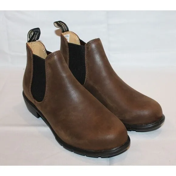 Blundstone Women's 1970‎ Chelsea Leather Ankle Boots Antique Brown Sz NEW