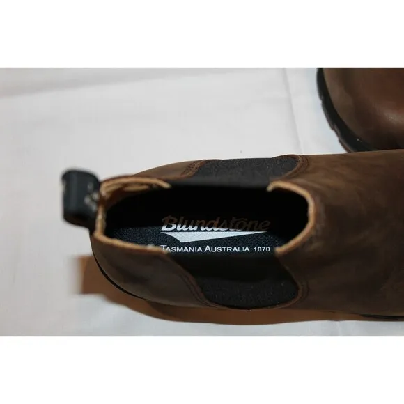 Blundstone Women's 1970‎ Chelsea Leather Ankle Boots Antique Brown Sz NEW