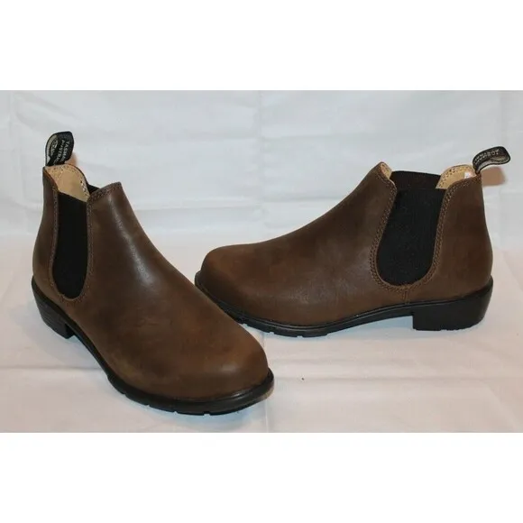 Blundstone Women's 1970‎ Chelsea Leather Ankle Boots Antique Brown Sz NEW