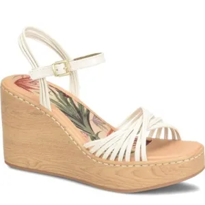 BOC by Born Catalina Wedge Sandals Strappy Platforms Cream Size 9 NEW