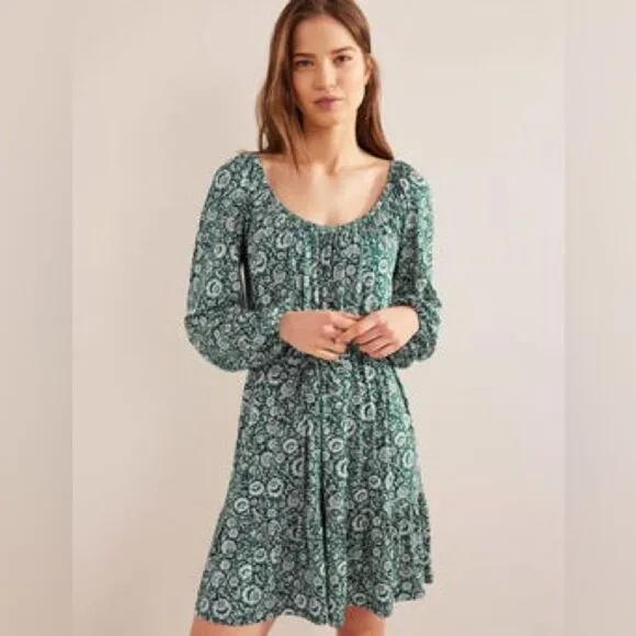 BODEN Scoop Tiered Mini Dress